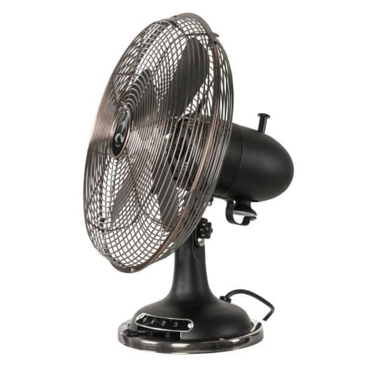 Ventilador CasaFan Tradition TV 30 II MS 37W Oscilação 3 Velocidades Preto