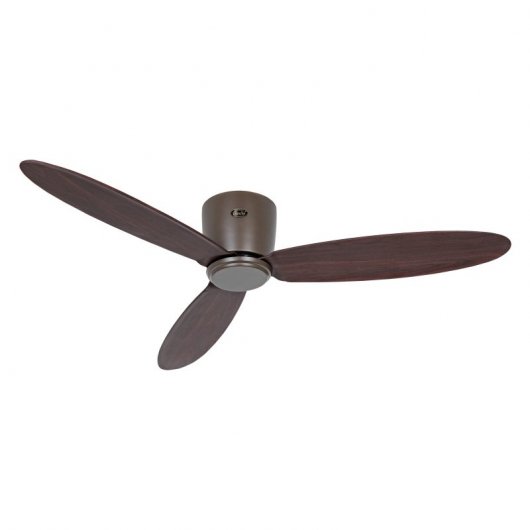 CasaFan Eco Plano II Deckenventilator mit Motor und Steuerung, 29 W, Walnuss