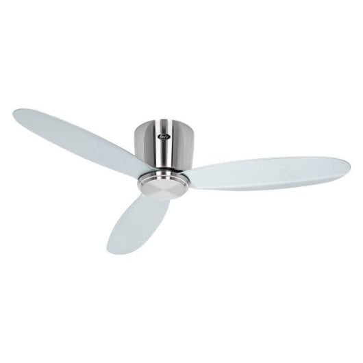 Deckenventilator CasaFan Eco Plano II BN-SI 112 cm Chrom Fernbedienung Licht