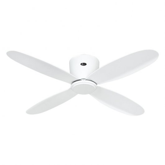CasaFan Eco Plano II WE-WE Deckenventilator mit Motor, Licht und Steuerung, 13 W, Weiß