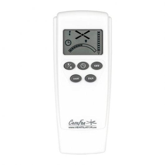 CasaFan Eco Plano II WE-WE Deckenventilator mit Motor, Licht und Steuerung, 13 W, Weiß