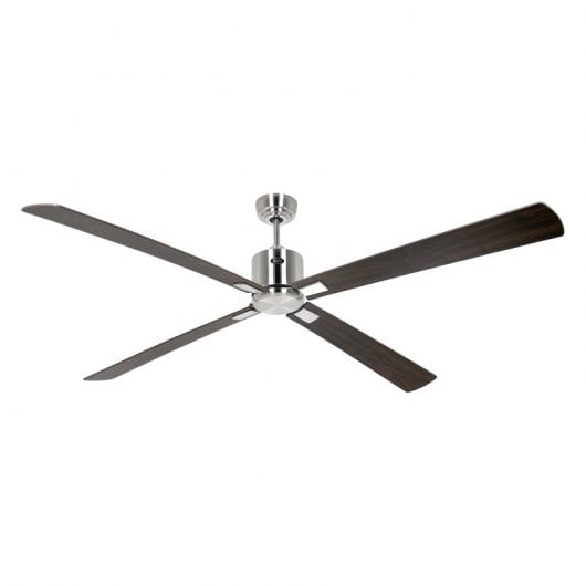 CasaFan Eco Neo III BN-NB/KI Deckenventilator mit Motorlichtsteuerung und umkehrbaren Flügeln, 28 W