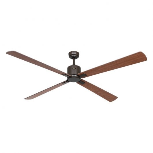 CasaFan Eco Neo III BZ-NB/KI Deckenventilator mit Motorlichtsteuerung und umkehrbaren Flügeln, 28 W