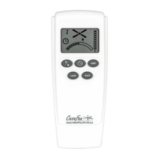 CasaFan Eco Neo III CH-WE/LG Deckenventilator mit Motorlichtsteuerung und umkehrbaren Flügeln, 28 W