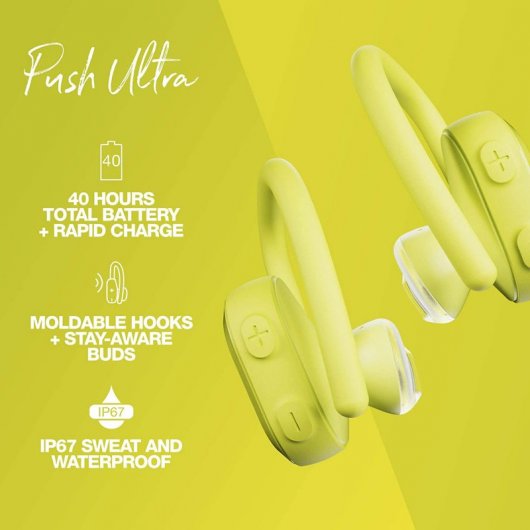 Skullcandy Push Ultra Auriculares Bluetooth Amarelo Elétrico