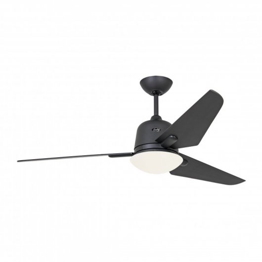 CasaFan Eco Aviatos 132 BG-BG Deckenventilator mit Gleichstrommotor, Licht und Steuerung, 24 W, Basaltgrau