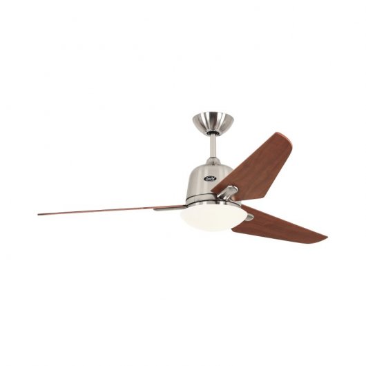 CasaFan Eco Aviatos BN-KI Deckenventilator mit DC-Motor, Licht und Steuerung, Kirsche/Satin-Chrom