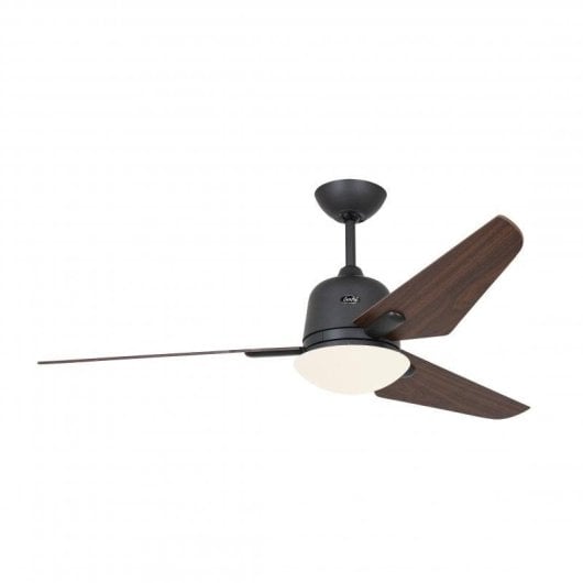 Ventilator CasaFan Eco Aviatos 132 BG-NB DC-Motor Licht Fernbedienung 24W Nussbaum/Grau