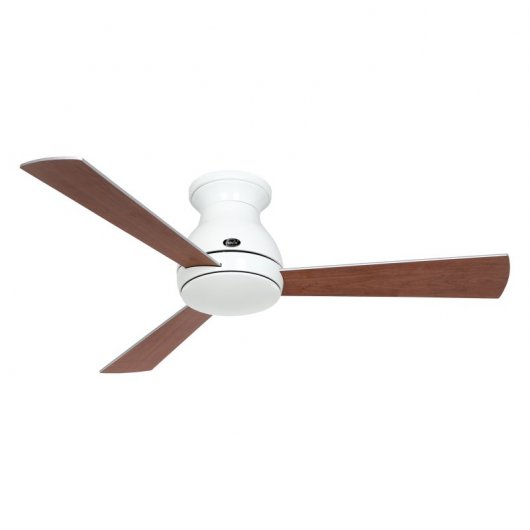 CasaFan Eco Pallas 116 WE-SI/SI Ventilateur de Plafond avec Contrôle 20W Pales Réversibles Argent/Cerise
