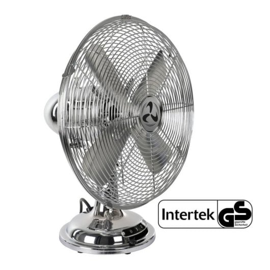 Ventilador CasaFan Tradition TV 30 II CH 37W Cromado 3 Velocidades Mesa