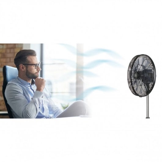 CasaFan Airos Eco Silent SW Standventilator mit Steuerung 90 W Schwarz