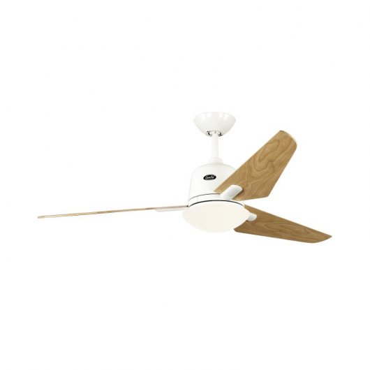 CasaFan Eco Aviatos 132 Deckenventilator mit Licht und Steuerung, 24 W, Weiß/Buche