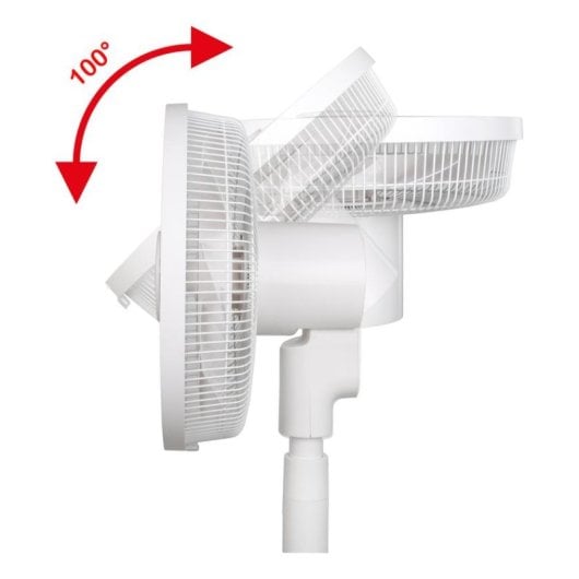 Ventilador CasaFan Airos Eco SV35 WE Branco 90W Oscilante Altura Regulável