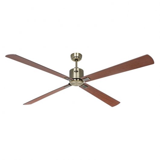 CasaFan Eco Neo III 180 MA-NB/KI Deckenventilator mit Licht und Steuerung, 28 W, wendbare Flügel, Kirsche/Walnuss