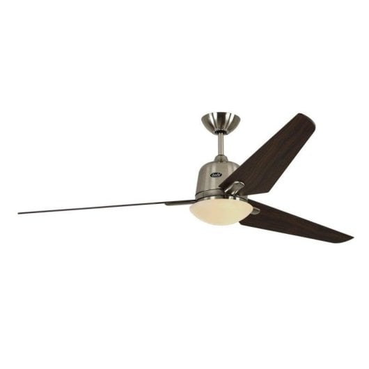 Deckenventilator CasaFan Eco Aviatos 162 mit Licht Fernbedienung 24W Chrom/Nuss