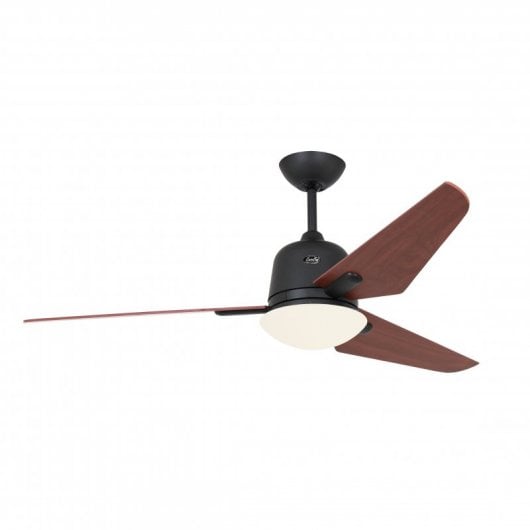 CasaFan Eco Aviatos 132 Ventoinha de Teto com Luz e Comando 24W Cinzento Basalto/Cereja