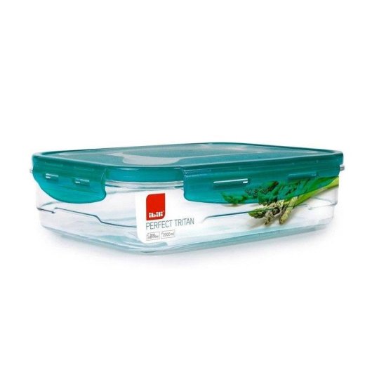 Recipiente Ibili Perfect Tritan 2L Turquesa Hermético Tritán
