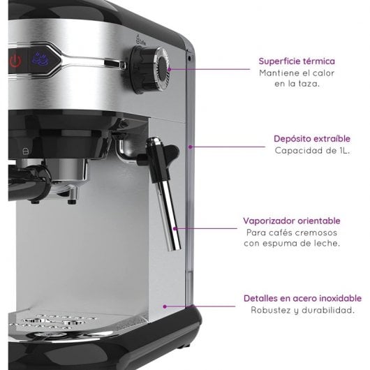 Grunkel CAFPRESOH-20 Cafetera Espresso 20 Bares 1450W