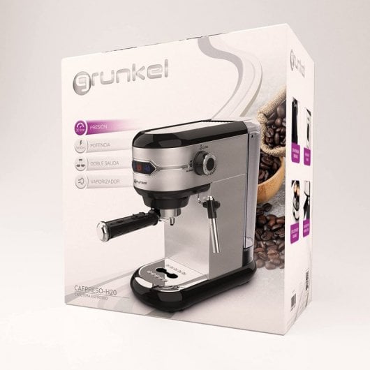 Grunkel CAFPRESOH-20 Cafetera Espresso 20 Bares 1450W