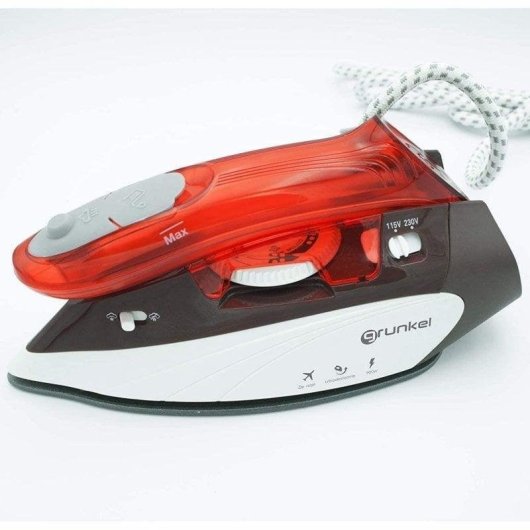 Reisebügeleisen Grunkel PLV-900 900W Wassertank 75ml klappbares Griff rote