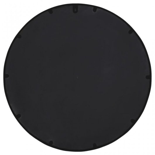 Vidaxl Espejo De Hierro Redondo Negro Para Uso Interior 40x4 Cm