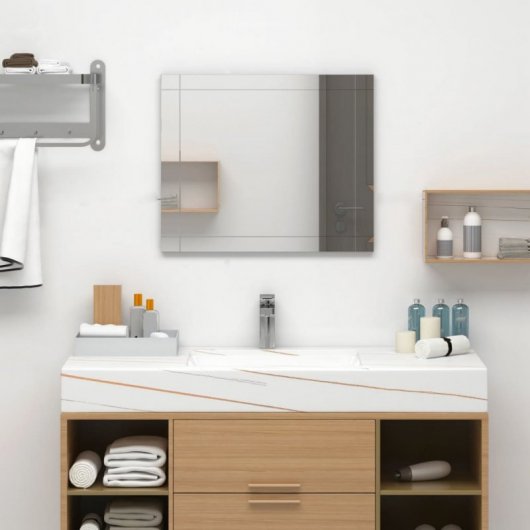 Vidaxl Espejo De Pared Vidrio 60x50 Cm