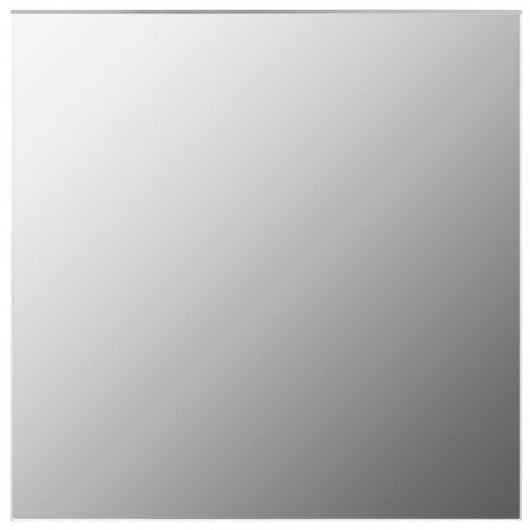 Vidaxl Espejo De Pared Con Luces Led Cuadrado De Vidrio Plata Plata-40x40