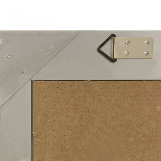 Vidaxl Espejo De Pared Estilo Barroco Plateado 50x50 Cm