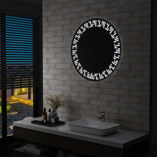 Vidaxl Espejo De Baño Con Led 80 Cm