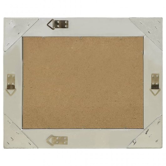 Vidaxl Espejo De Pared Estilo Barroco Plateado 60x40 Cm