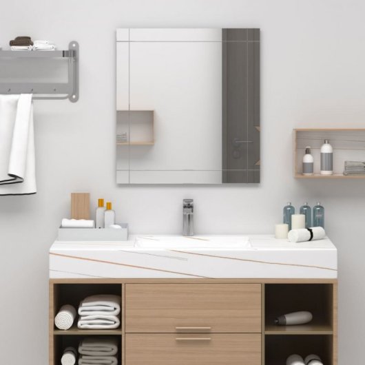 Vidaxl Espejo De Pared Vidrio 100x60 Cm