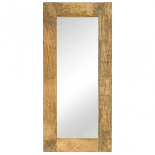 Vidaxl Espejo De Madera Maciza De Mango 50x110 Cm