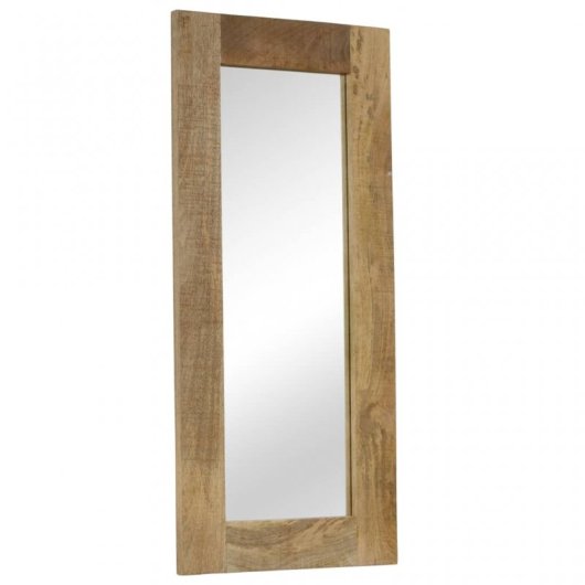 Vidaxl Espejo De Madera Maciza De Mango 50x110 Cm