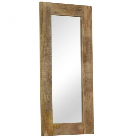 Vidaxl Espejo De Madera Maciza De Mango 50x110 Cm