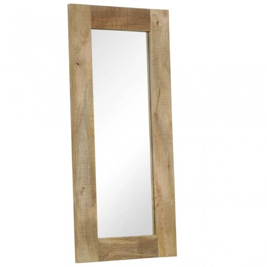 Vidaxl Espejo De Madera Maciza De Mango 50x110 Cm