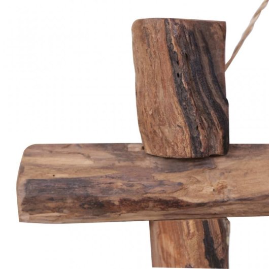 Vidaxl Espejo De Troncos De Madera Maciza Reciclada Natural 50x50 Cm