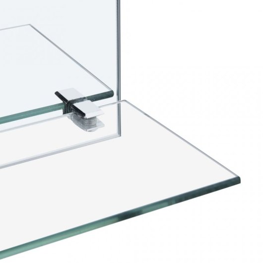 Vidaxl Espejo De Pared Con Estante De Vidrio Templado 20x40 Cm