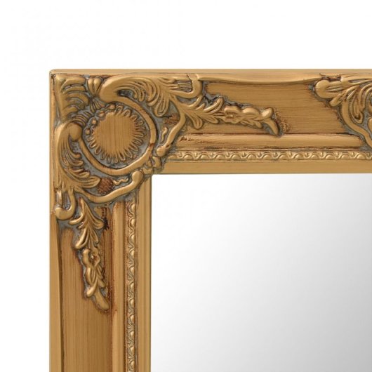 Vidaxl Espejo De Pared Estilo Barroco Dorado 50x40 Cm