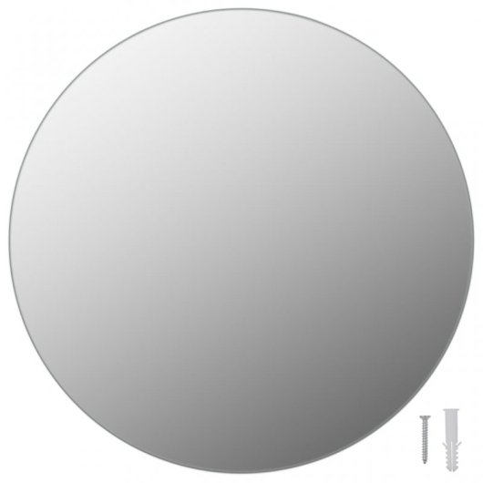Vidaxl Espejos De Pared Redondos 2 Unidades Vidrio 40 Cm