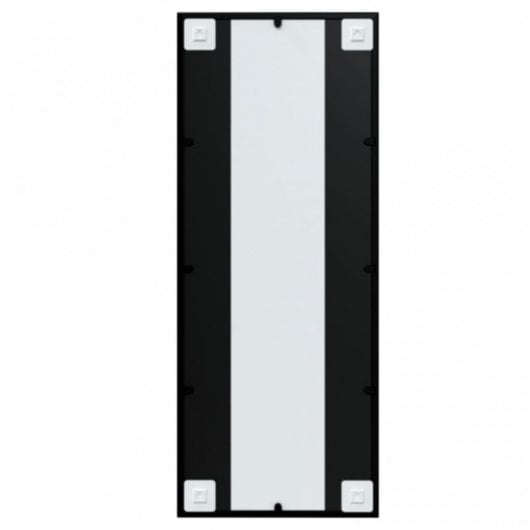 Vidaxl Espejo De Pared Metal Negro 100x40 Cm