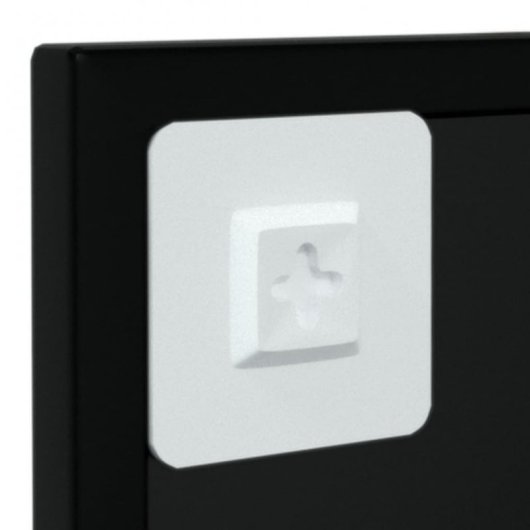 Vidaxl Espejo De Pared Metal Negro 100x40 Cm