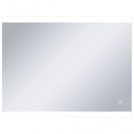 Vidaxl Espejo De Pared Para Baño Con Led Y Sensor Táctil 80x60 Cm Plata Plata-80x60