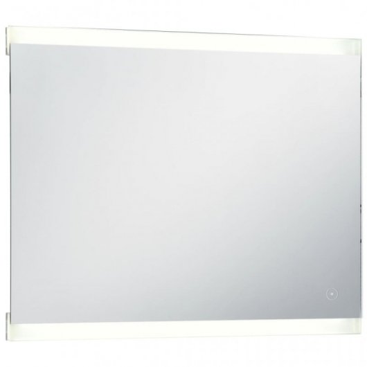 Vidaxl Espejo De Pared Para Baño Con Led Y Sensor Táctil 80x60 Cm Plata Plata-80x60