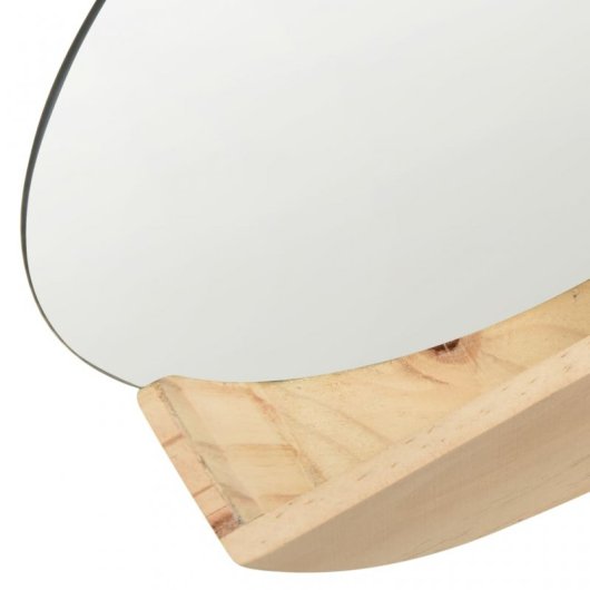 Vidaxl Espejo De Pared De Madera Maciza De Pino 35 Cm