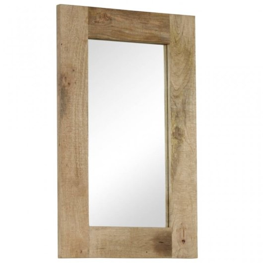 Vidaxl Espejo De Madera Maciza De Mango 50x80 Cm