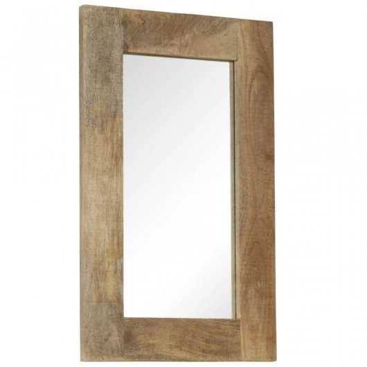 Vidaxl Espejo De Madera Maciza De Mango 50x80 Cm