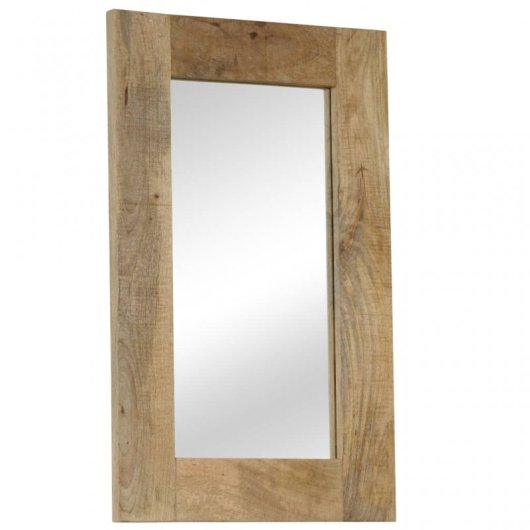 Vidaxl Espejo De Madera Maciza De Mango 50x80 Cm