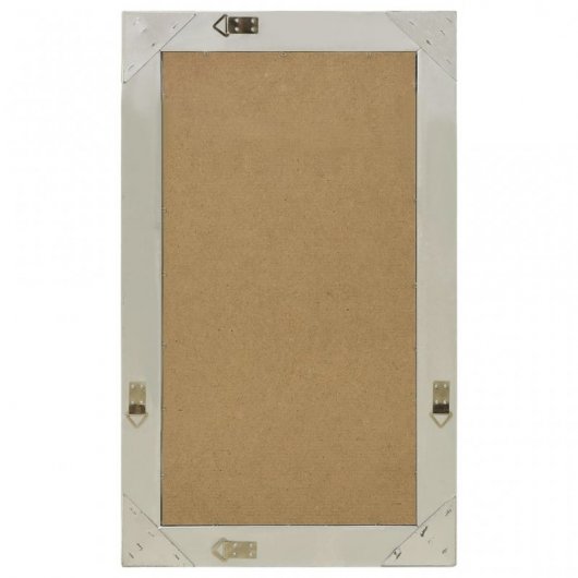 Vidaxl Espejo De Pared Estilo Barroco Plateado 50x80 Cm