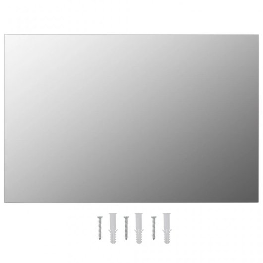 Vidaxl Espejo De Pared Con Luces Led Rectangular De Vidrio