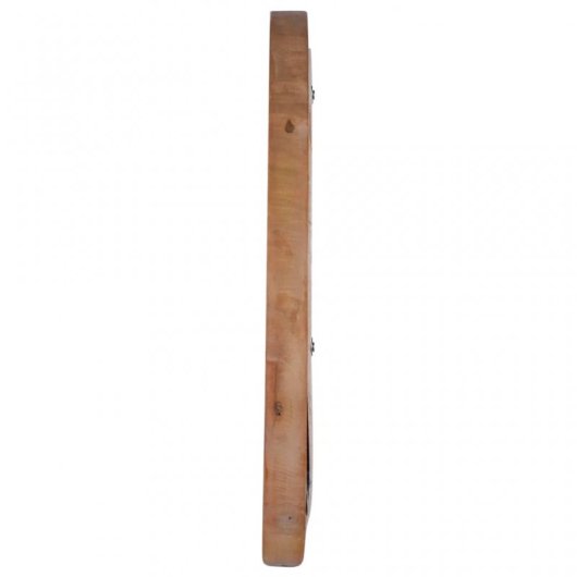 Vidaxl Espejo De Pared Redondo Teca 40 Cm Marrón Marrón-40x40
